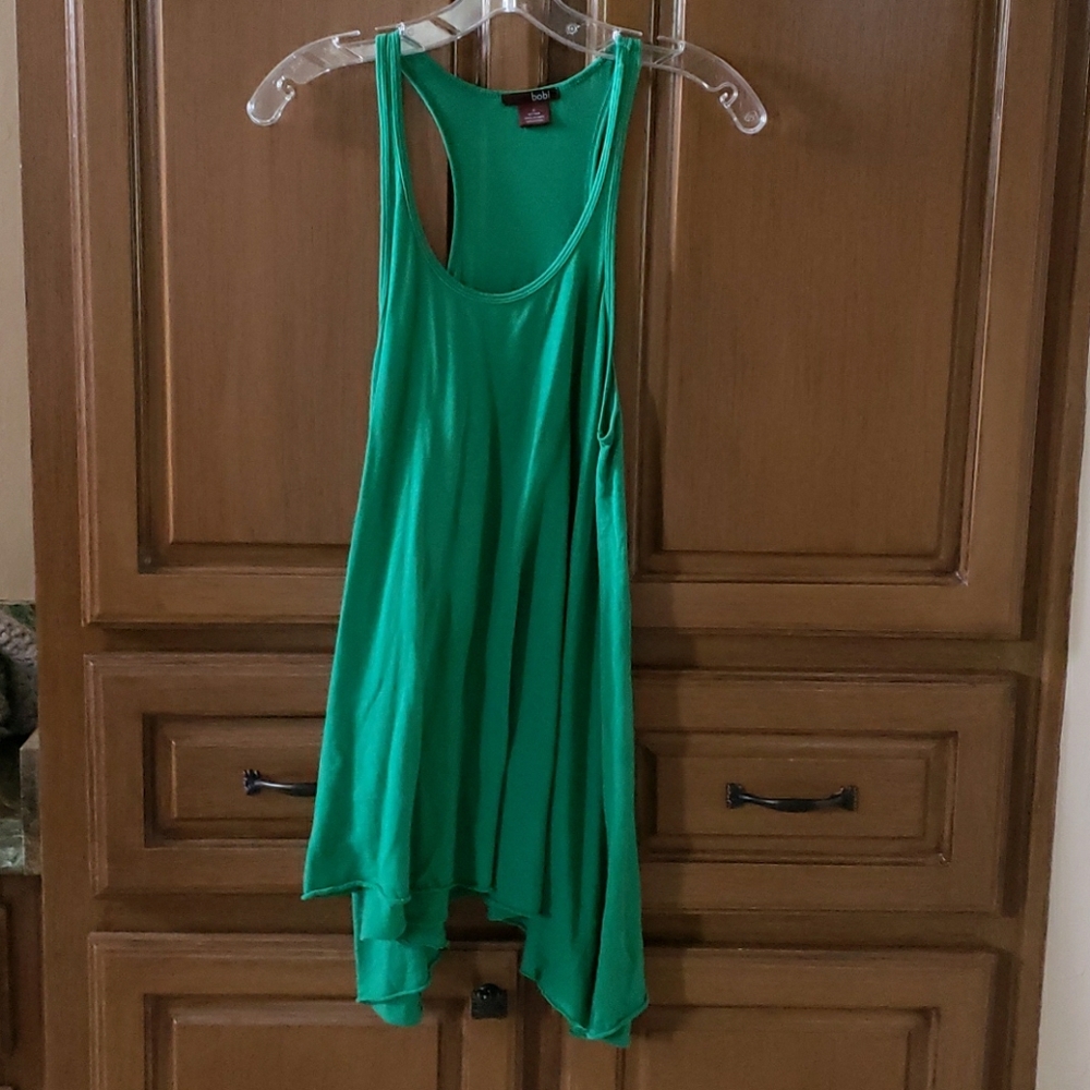 Green tunic top